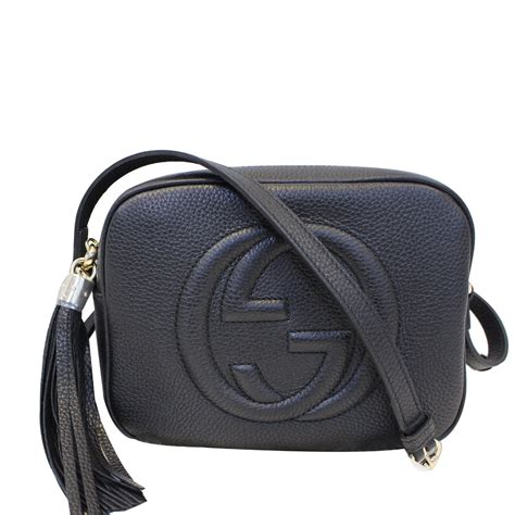 gucci leather disco bag fake|black gucci side bag.